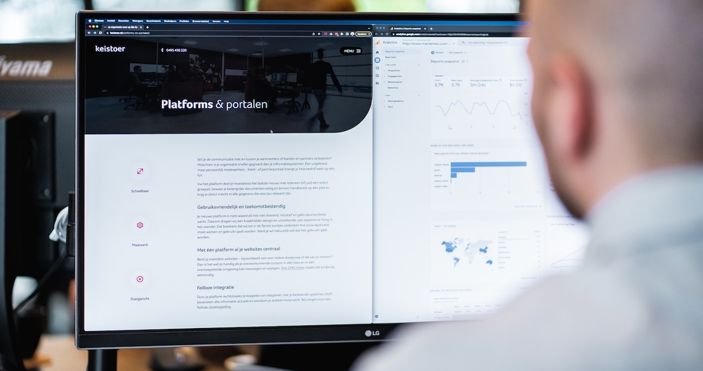Met zoekmachineoptimalisatie (SEO) en online adverteren (SEA) zorgen we ervoor dat jouw aanbod bij de juiste mensen komt bovendrijven.